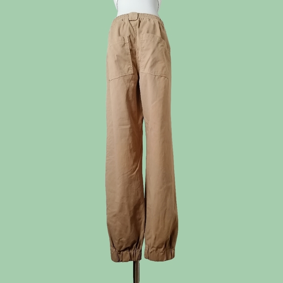 🦊 vintage khaki high-rise casual pants by stradivarius - Picture 4 of 6